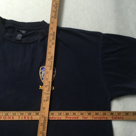 NYPD City of New York Police Department Embroidered T-Shirt Gray 2xl Authentic - Picture 4 of 9